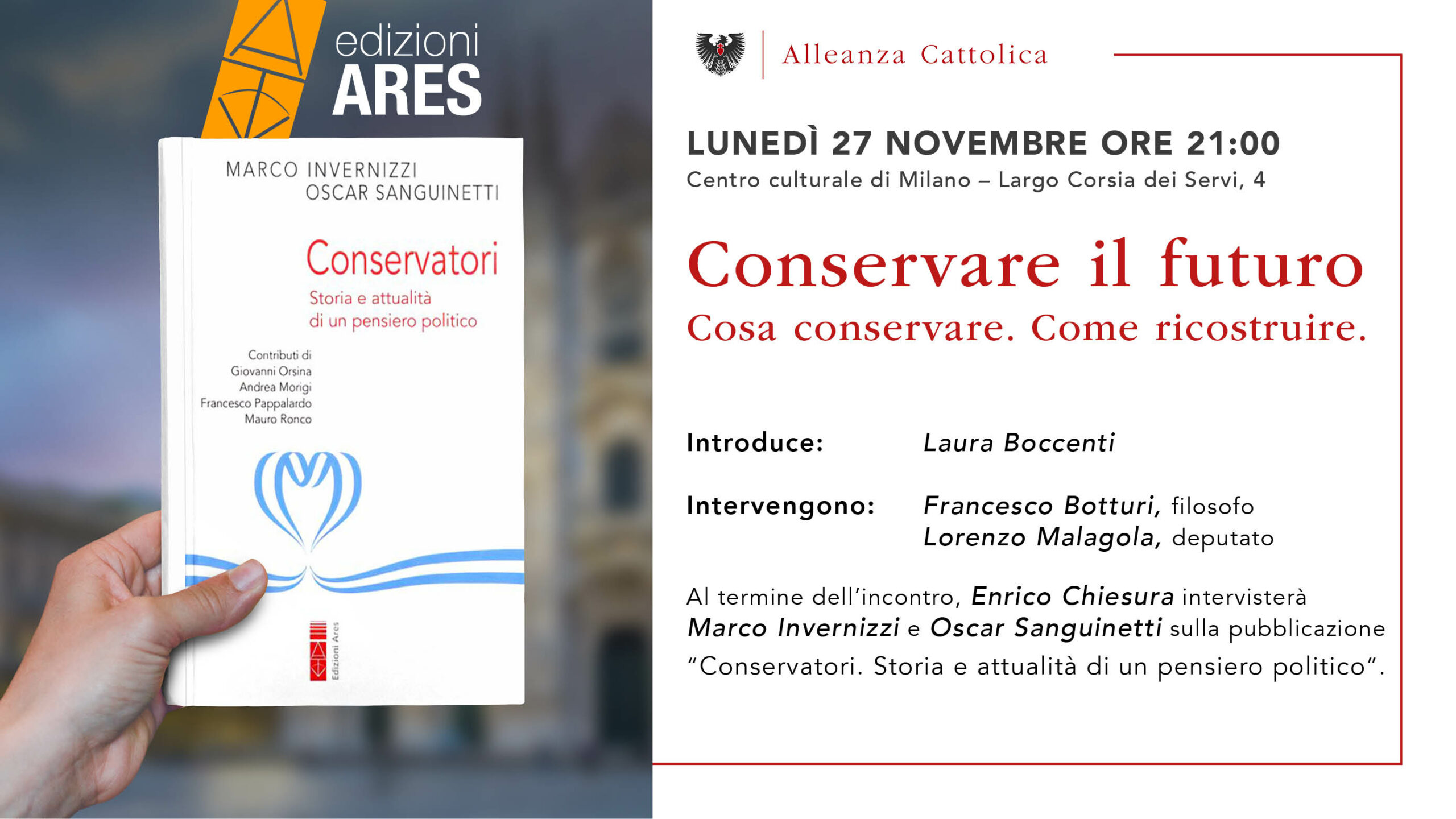 Milano 27 Nov, Conservare il futuro Cosa conservare. Come ricostruire.