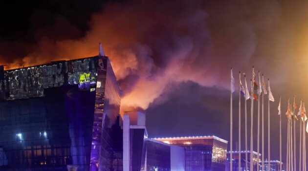 Attentato a Mosca - Incendio del teatro