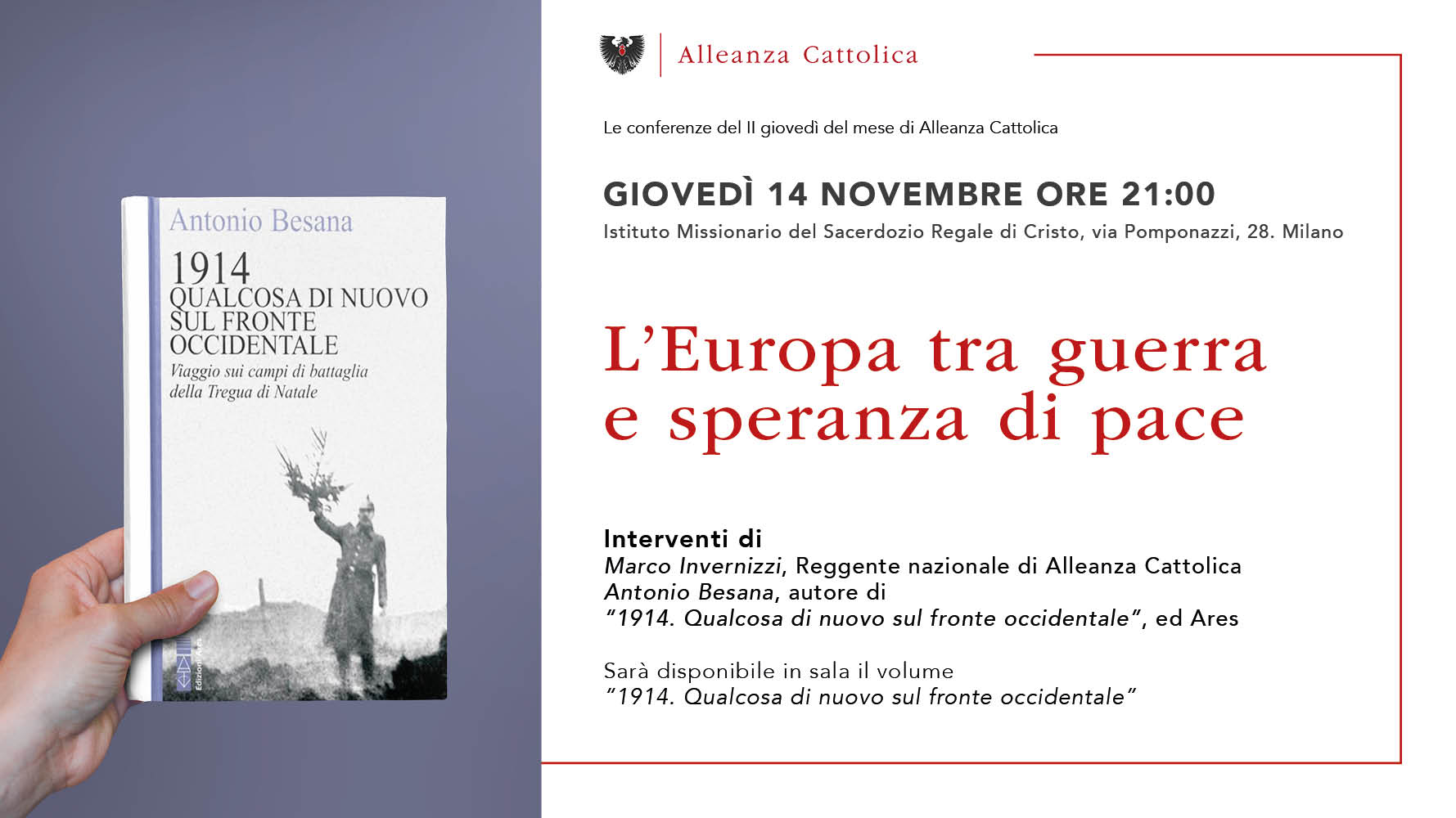 L’Europa: la guerra mondiale “a pezzi” e la speranza di pace