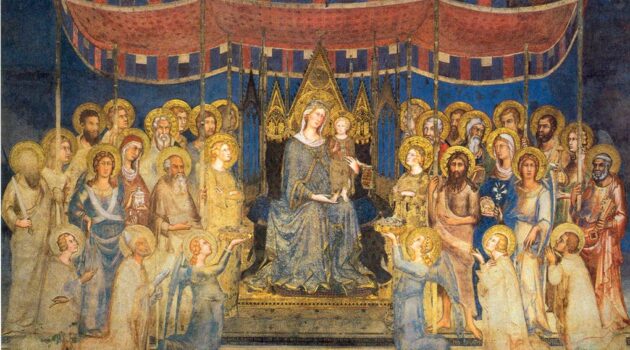 Maestà di Simone Martini, Siena palazzo pubblico 1315-1321