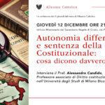 Autonomia differenziata e sentenza della Corte Costituzionale: cosa dicono davvero? Giovedì 12 Dicembre