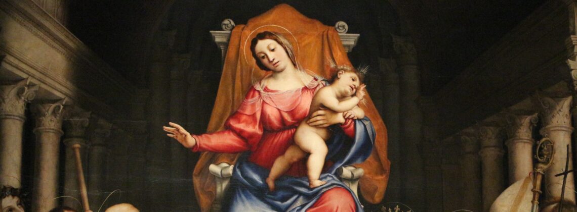 Lorenzo Lotto Pala Martinengo - particolare