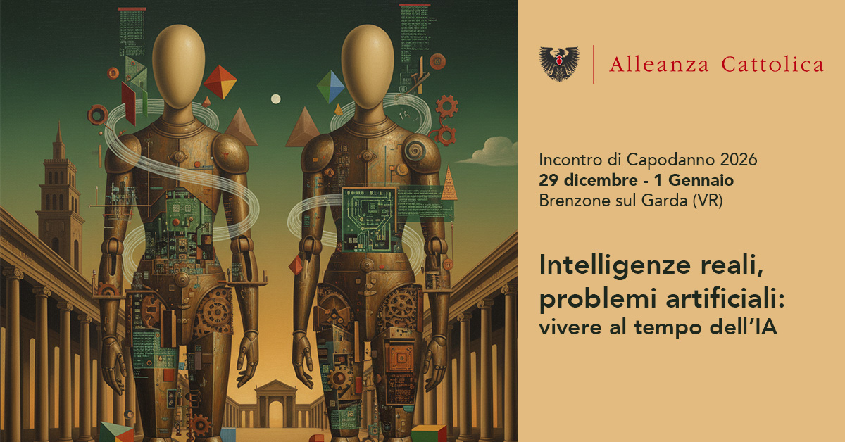 Capodanno 2026 a Brenzone (VR), 29 dic–1 gen: Intelligenze reali, problemi artificiali: vivere al tempo dell’IA.