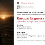 Europa: la guerra in casaI possibili sviluppi sul “Fronte orientale” con Micol Flammini - Giornalista de Il Foglio - Mercoledì 26 Novembre